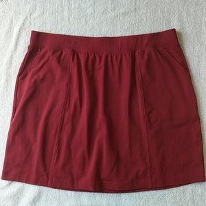 Knit skirt with attached shorts (skort)